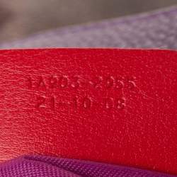 Etro Purple/Yellow Paisley Coated Canvas Crossbody Bag