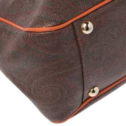 Pre Owned حقيبة يد إيترو جلد وكانفاس بيزلي متعددة الألوان