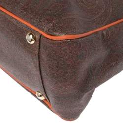 Pre Owned حقيبة يد إيترو جلد وكانفاس بيزلي متعددة الألوان