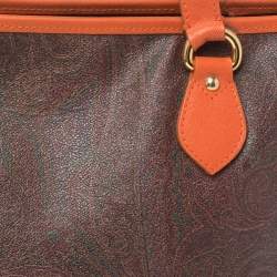 Pre Owned حقيبة يد إيترو جلد وكانفاس بيزلي متعددة الألوان