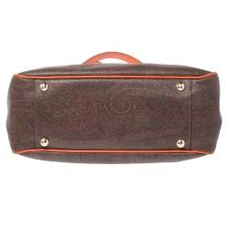 Pre Owned حقيبة يد إيترو جلد وكانفاس بيزلي متعددة الألوان