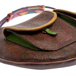 Pre Owned Etro Multicolor Paisley Print Coated Canvas Hobo