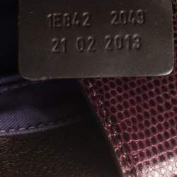 Pre Owned Etro Brown Paisley Coated Canvas and Lizard Embossed Tote