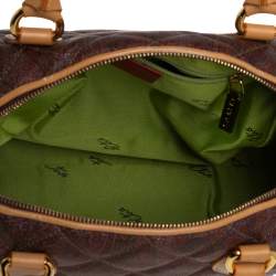 مملوكة مسبقًا حقيبة إيترو كانفاي مقوى بيزلي مطبوع وجلد بسحاب