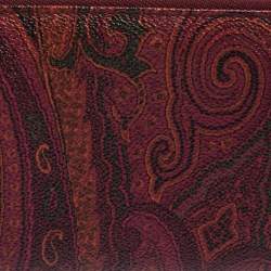 Pre Owned Etro Multicolor Paisley Print Coated Canvas Zip Around Continental Wallet