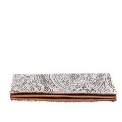 Etro White/Brown Paisley Print Coated Canvas Continental Wallet