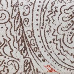 Etro White/Brown Paisley Print Coated Canvas Continental Wallet