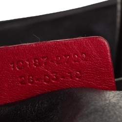 Pre Owned حقيبة يد توتس ايترو جلد نقشة بايزلي بني داكن