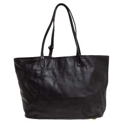 Pre Owned حقيبة يد توتس ايترو جلد نقشة بايزلي بني داكن