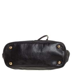 Pre Owned حقيبة يد توتس ايترو جلد نقشة بايزلي بني داكن