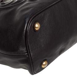 Pre Owned حقيبة يد تو تس ايترو جلد نقشة بايزلي بني داكن