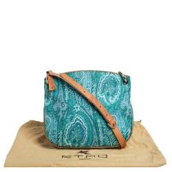 مملوكة مسبقًا Etro Paisley Print Coated Canvas Shoulder Bag