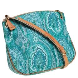 مملوكة مسبقًا Etro Paisley Print Coated Canvas Shoulder Bag
