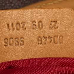 Pre Owned Etro Brown Paisley Printed Coated Canvas Boston Bag