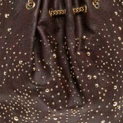 Pre Owned حقيبة يد توتس إيترو كانفاس مقوى طباعة بيزلي بني بسلسلة