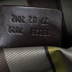 Pre Owned حقيبة يد توتس إيترو كانفاس مقوى طباعة بيزلي بني بسلسلة