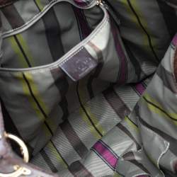 Pre Owned حقيبة يد توتس إيترو كانفاس مقوى طباعة بيزلي بني بسلسلة