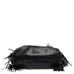 Pre Owned حقيبة يد توتس إيترو جلد أسود مزخرفة