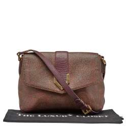 Pre Owned حقيبة كتف إيترو كانفاس مقوى بطبعة بيزلي بني بقلاب