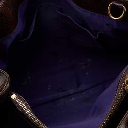 Pre Owned حقيبة يد توتس إيترو جلد بنقشة السحلية وكانفاس مقوى بطبعة بيزلي متعددة الألوان 