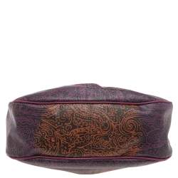 Pre Owned Etro Multicolor Paisley Printed Canvas Hobo