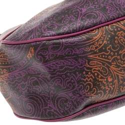 Pre Owned Etro Multicolor Paisley Printed Canvas Hobo