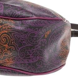 Pre Owned Etro Multicolor Paisley Printed Canvas Hobo