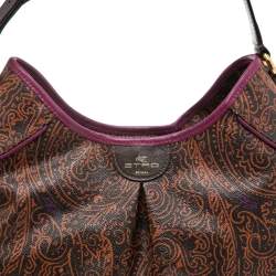 Pre Owned Etro Multicolor Paisley Printed Canvas Hobo