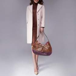 Pre Owned Etro Multicolor Paisley Printed Canvas Hobo