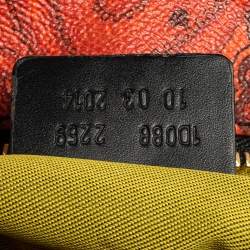 مملوكة مسبقًا حقيبة يد  إترو شوبر جلد وكانفاس بايزلي أسود / برتقالي 