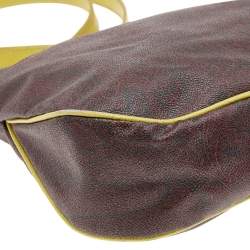 Pre Owned Etro Brown Paisley Print Coated Canvas Shoulder Bag