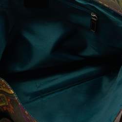 Pre Owned Etro Multicolor Paisley Fabric and Leather Messenger Bag