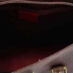 Pre Owned Etro Multicolor Paisley Print Coated Canvas and Leather Satchel