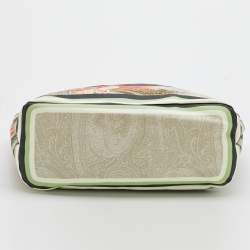 مملوكة مسبقًا حقيبة يد شوبر إيترو جلد وكانفاس مقوى نقشة بيزلي متعددة الألوان