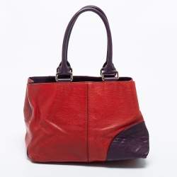 Pre Owned Etro Multicolor Leather And Goat Hair Top Zip Satchel