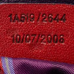 Pre Owned Etro Multicolor Leather And Goat Hair Top Zip Satchel