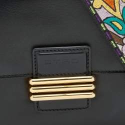 مملوكة مسبقًا Etro Black Leather Shoulder Bag