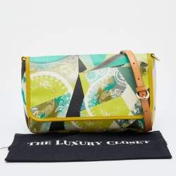 Pre Owned Etro Multicolor Paisley Printed Coated Canvas and Leather Flap Shoulder Bag