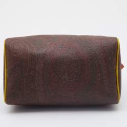 Pre Owned Etro Multicolour Paisley Print Coated Canvas and Leather Bowler Bag
