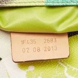 Pre Owned Etro Multicolor Paisley Coated Canvas and Leather Shoulder Bag