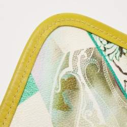 Pre Owned Etro Multicolor Paisley Coated Canvas and Leather Shoulder Bag