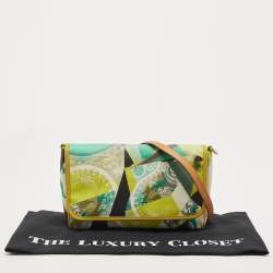 Pre Owned Etro Multicolor Paisley Coated Canvas and Leather Shoulder Bag