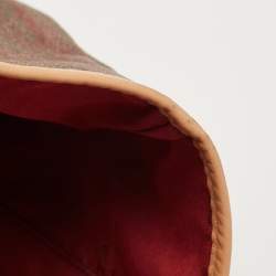 Pre Owned Etro Tan/Brown Paisley Printed Coated Canvas Shopper Tote