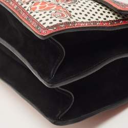 Pre Owned Etro Multicolor Printed Leather Crossbody Bag