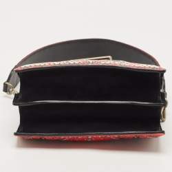 Pre Owned Etro Multicolor Printed Leather Crossbody Bag