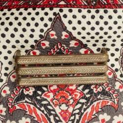 Pre Owned Etro Multicolor Printed Leather Crossbody Bag