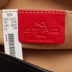 Pre Owned Etro Multicolor Printed Leather Crossbody Bag