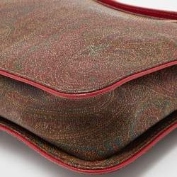 Etro Multicolor Paisley Print Coated Canvas and Leather Top Handle Bag