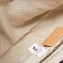 Pre Owned Etro Beige Leather Eylet Flap Shoulder Bag