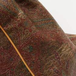 Pre Owned Etro Multicolor Paisley Print Coated Canvas and Leather Tote